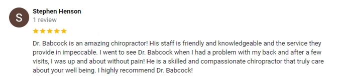 Chiropractic St. George UT Stephen Testimonial