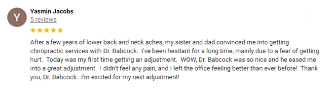 Chiropractic St. George UT Yasmin Testimonial